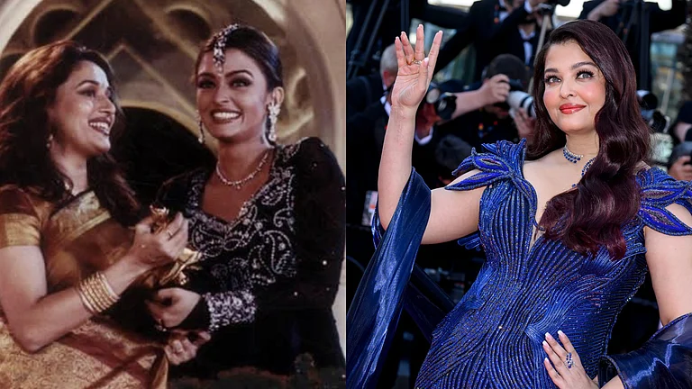 Madhuri Dixit Defends Aishwarya Rai Over Cannes Trolls - X