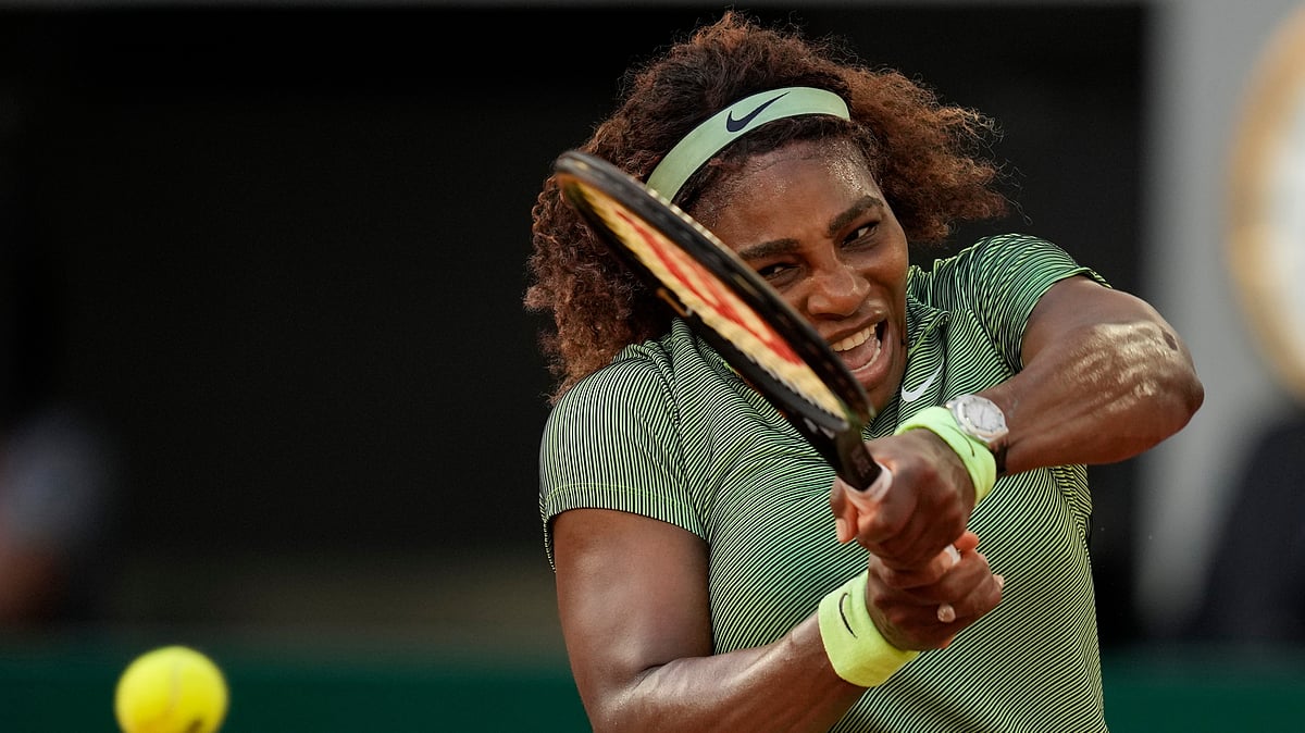 United States Serena Williams plays a return to Romania's Mihaela Buzarnescu during their second round match on day four of the French Open tennis tournament at Roland Garros in Paris. - AP Photo