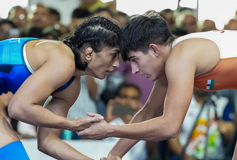 Asian Games womens wrestling selection trials in Delhi-Vinesh Phogat