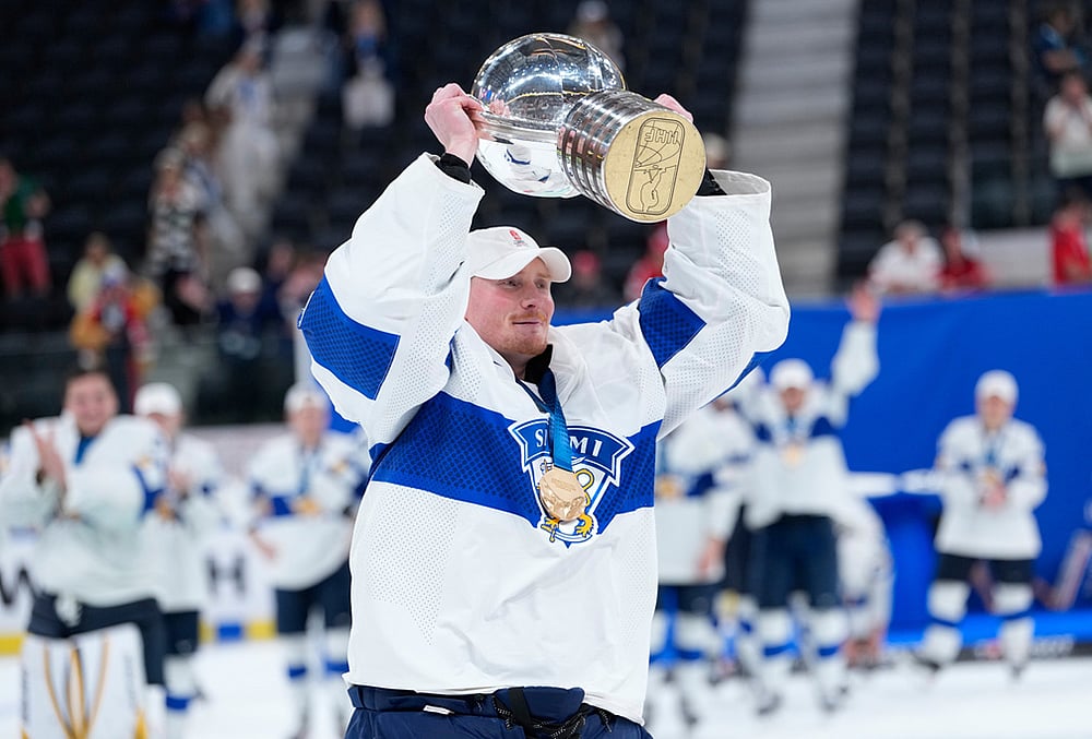 Finland vs Switzerland Mens Ice Hockey World Championship final-Joonas Korpisalo