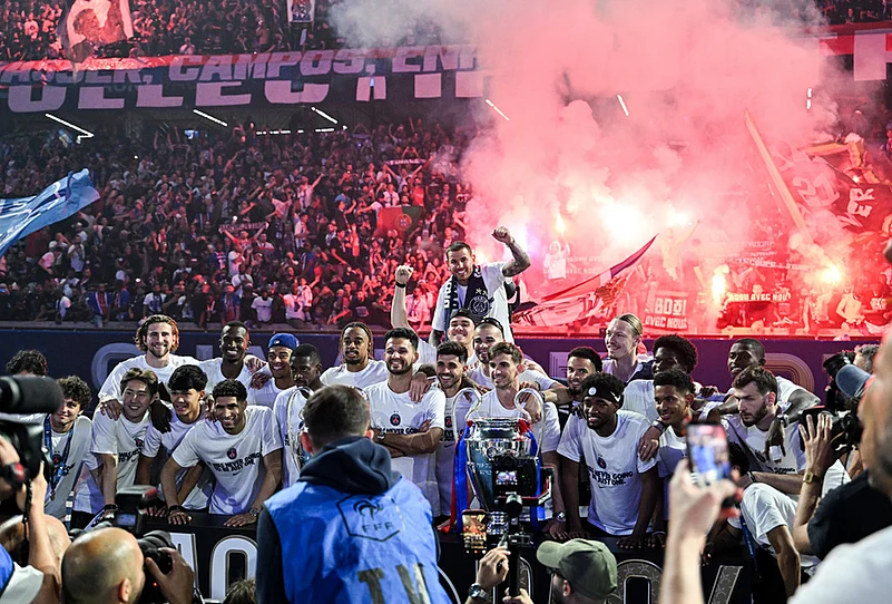 UEFA Champions League 2025-26 Trophy Parade in paris