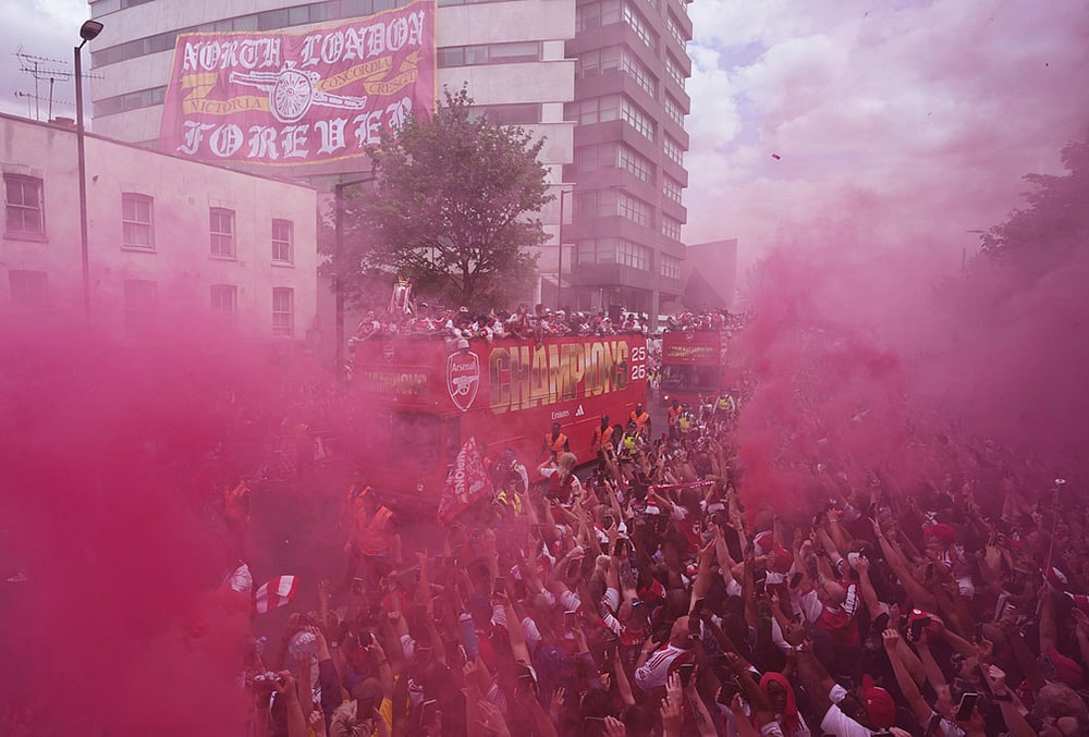 English Premier League 2025-26 Trophy Parade in London