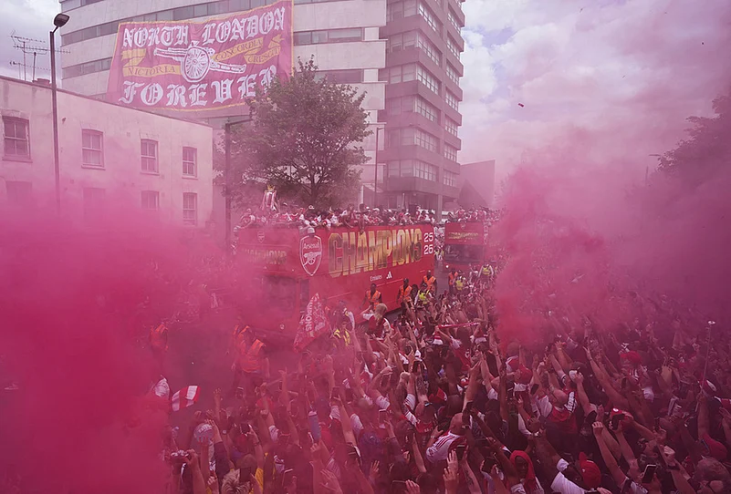 English Premier League 2025-26 Trophy Parade in London