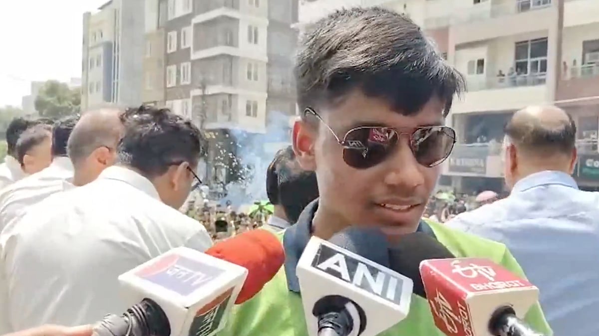 Shubham Kumar talking to media  - ANI