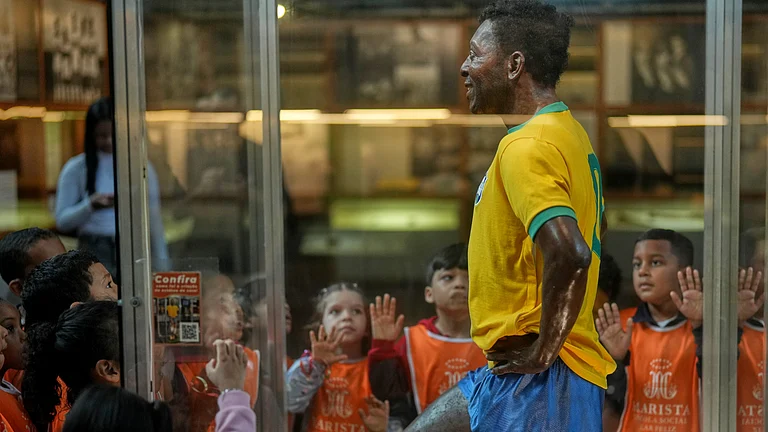 Children visit the Pele Museum in Santos, Brazil, Thursday, May 28, 2026. - | Photo: AP/Andre Penner