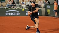 Alexander Zverev Vs Rafael Jodar LIVE Score, French Open Quarter-Final: German Star Clinches First Set Tiebreak | Photo: AP/Thibault Camus : Germany’s Alexander Zverev returns to Czech Republic’s Jakub Mensik during the quarterfinal tennis match at the French Open in Paris, Tuesday, June 2, 2026.