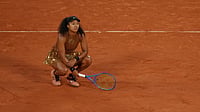 French Open 2026: Who Are The Seeded Players Knocked Out On Day 9? (AP Photo/Christophe Ena) : Japan's Naomi Osaka reacts during the fourth-round tennis match against Aryna Sabalenka of Belarus at the French Open in Paris, Monday, June 1, 2026