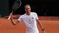 Alexander Zverev Vs Rafael Jodar LIVE Score, French Open: German Star Targets Maiden Grand Slam Title | Photo: AP/Thibault Camus : Germany’s Alexander Zverev reacts after winning the fourth-round tennis match against Jesper De Jong of the Netherlands at the French Open in Paris, Sunday, May 31, 2026.