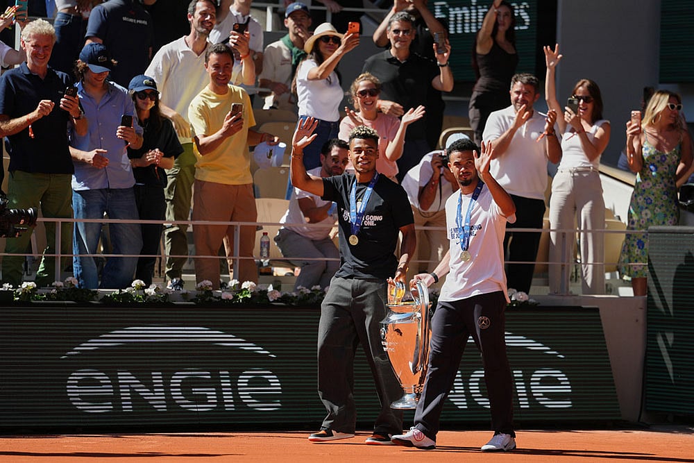 PSG Champions League trophy French Open