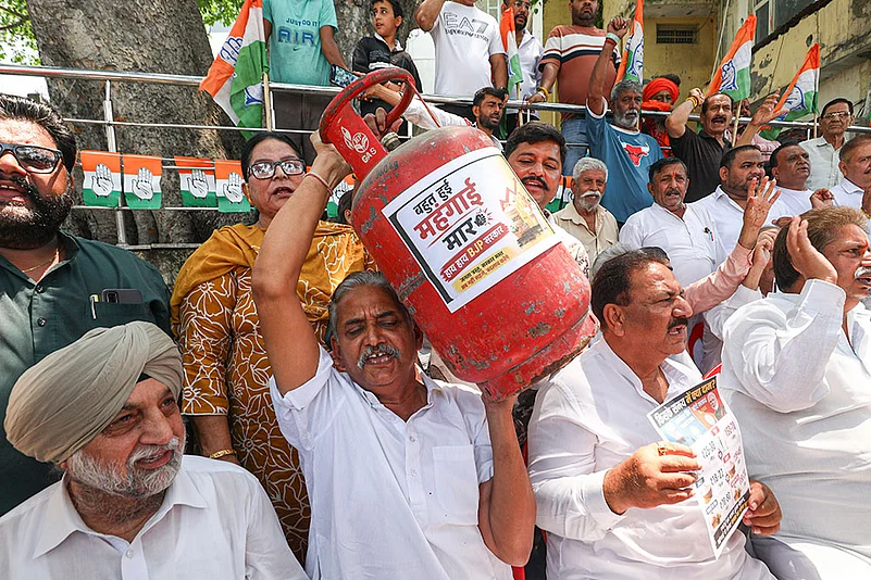 Congress protest in Jammu