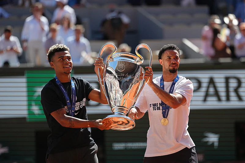 PSG Champions League trophy French Open