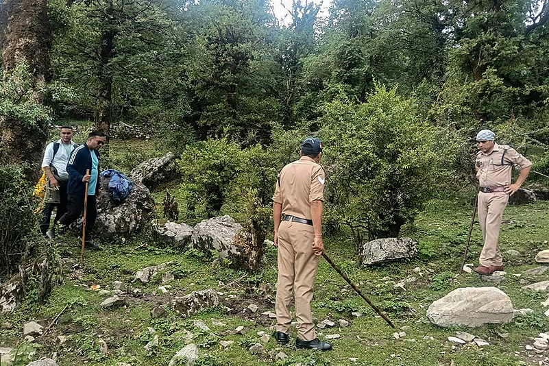 Search operation for missing trekker in Uttarkashi