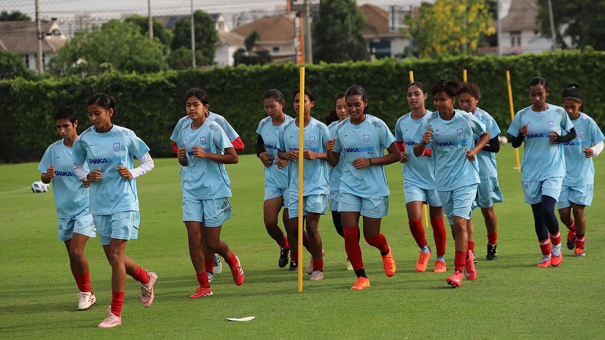 Bangladesh women will take on Nepal in the semifinal clash of the SAFF Women's Championship in Goa on Wednesday, June 3. - X/Bangladesh Football Federation