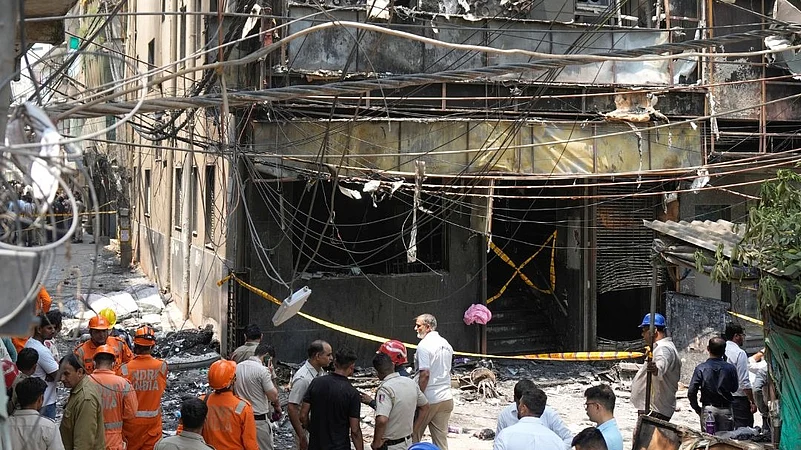 fire in Malaviya nagar