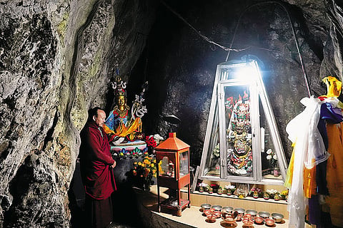 Inside the Rahuney Bhauda cave