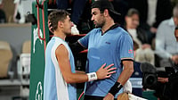 AP Photo : Matteo Arnaldi catches up with injured Berrettini as later pulls out of the French Open 2026 quarterfinal.