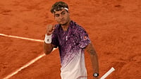 French Open 2026: Who Won Yesterday In Men's Singles Quarter-Final Matches On Day 11 (AP Photo/Aurelien Morissard) : Italy's Flavio Cobolli reacts during the quarterfinal tennis match against Canada's Felix Auger-Aliassime at the French Open in Paris, Wednesday, June 3, 2026