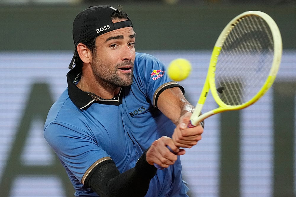 French Open Tennis: Matteo Berrettini vs Matteo Arnaldi