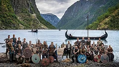 Norway footballers in the viking photshoot by David Yarrow ahead of FIFA World Cup 2026. - nff_landslag/X