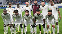 AP Photo : Saudi Arabia players pose for a team photo before the international friendly soccer match between Serbia and Saudi Arabia in Backa Topola, Serbia.
