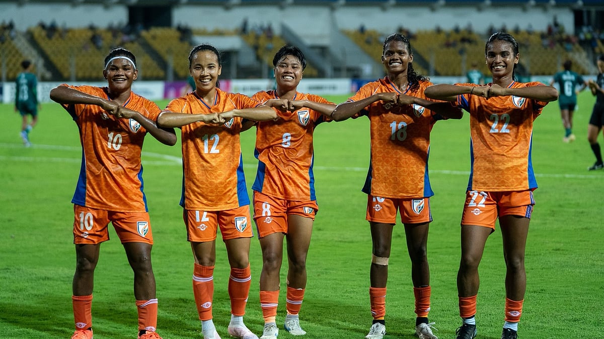 India Vs Bangladesh Highlights, SAFF Women's Championship Final: Blue Tigresses seal title. - X/@IndianFootball