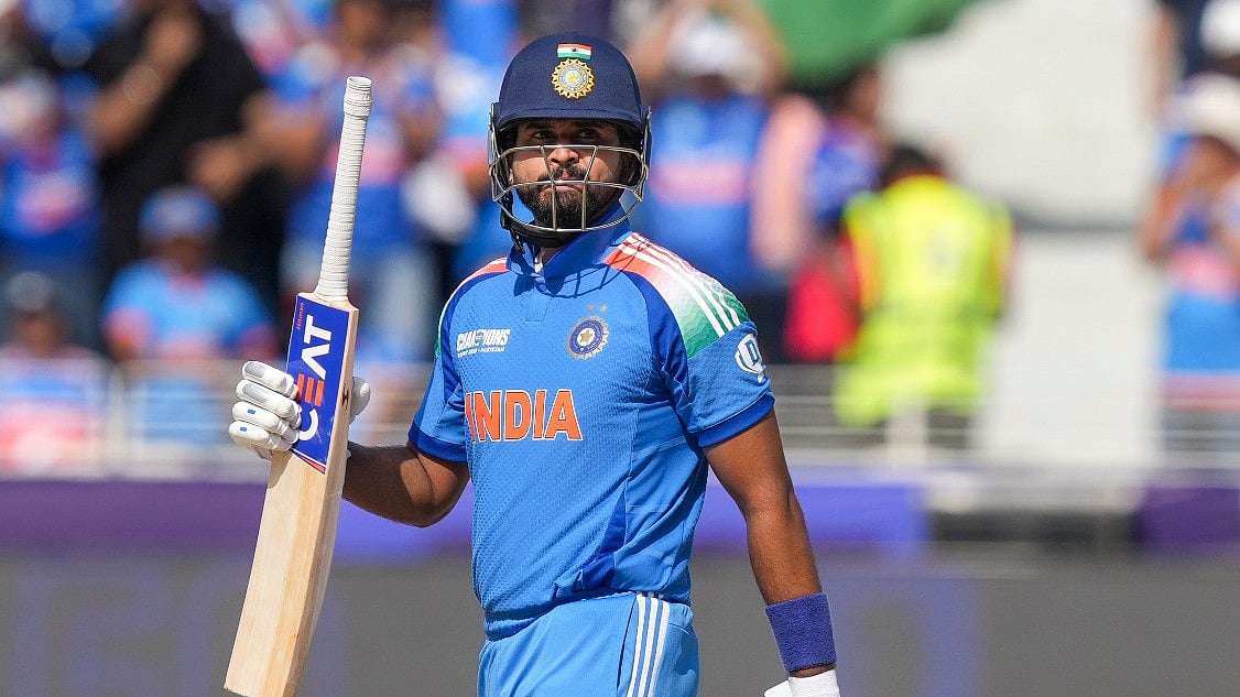 Shreyas Iyer During A Match In ICC Champions Trophy 2025