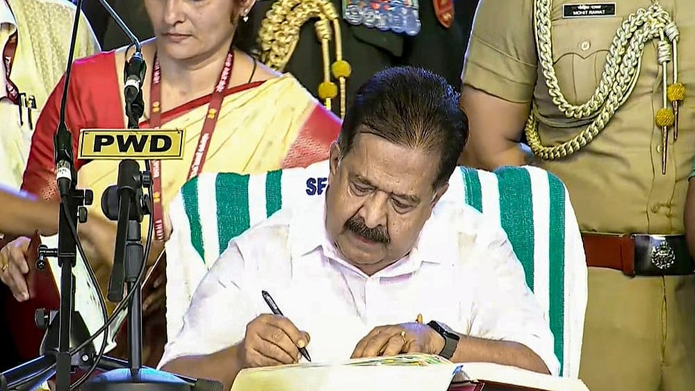 Anti-Narcotics Campaign: Chennithala Names Prominent Islamic Scholars 'Toofan Warriors' - Photo: @IndianNationalCongress/Yt via PTI