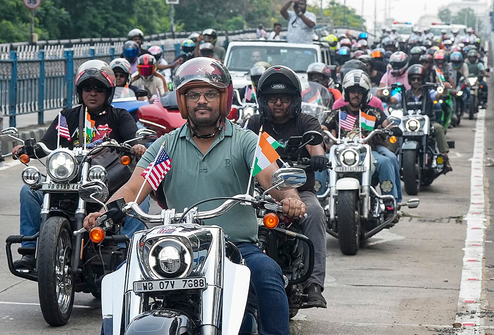 Bike rally in Kolkata