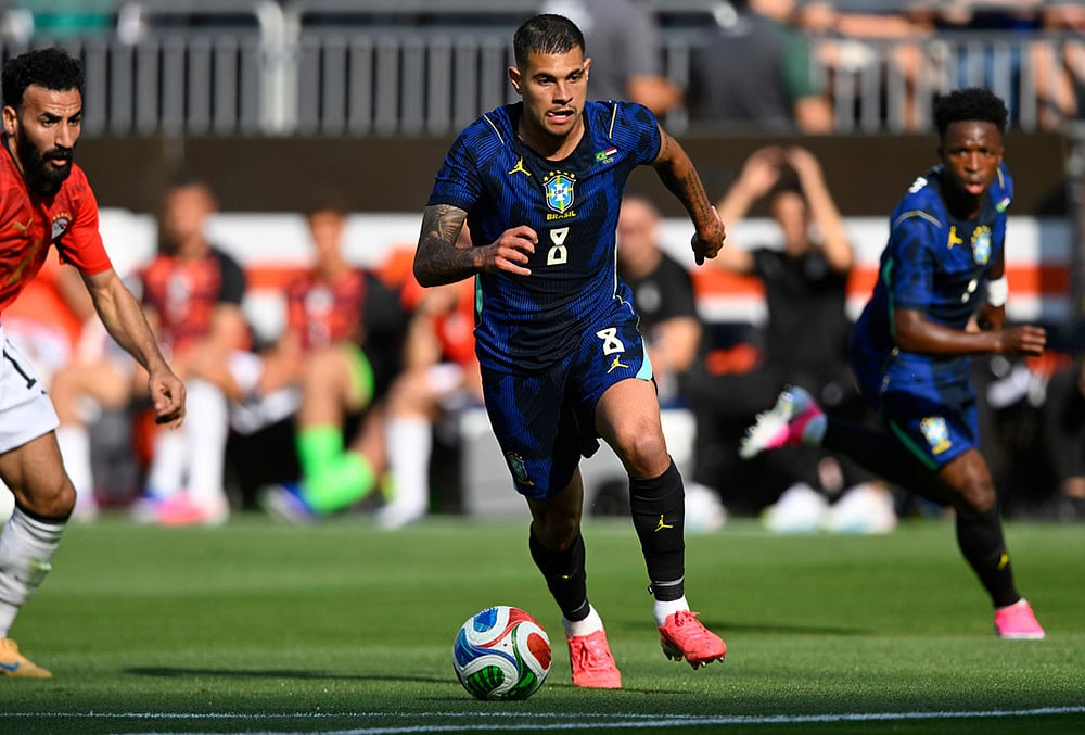Brazil vs Egypt FIFA world cup 2026 friendly soccer highlights-Bruno Guimarães 
