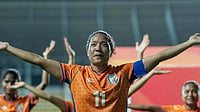 Grace Dangmei Signs Off After Years Of Service To Indian Women's Football Indian Women's Football Team : Grace Dangmei During Her Last Match Against Bangladesh In SAFF Women's Championship Final