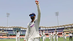 X/BCCI : Manav Suthar scalps a six-wicket haul against Afghanistan in his Test debut for India.