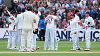 England Vs New Zealand, 1st Test: Who Won Yesterday In Lord's? (AP Photo/Kirsty Wigglesworth) : England's Gus Atkinson, center, hugs to celebrate with captain Ben Stokes after bowling out New Zealand's Matt Henry to win the Test match between England and New Zealand at Lord's cricket ground in London, Sunday, June 7, 2026
