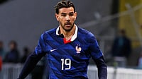 AP Photo : France's Theo Hernandez in action during the international friendly soccer match between France and Ivory Coast in Nantes, France.