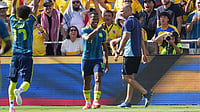 Colombia 2-0 Jordan Highlights, International Friendly 2026: Jhon Arias Leads The Way In Los Cafeteros' Commanding Win AP/Gregory Bull : Colombia midfielder Jhon Arias, center, celebrates his goal with teammates.