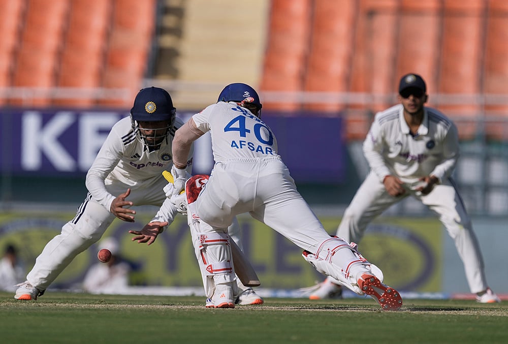 India vs Afghanistan Cricket test match Day 2 highlights-Afsar Zazai