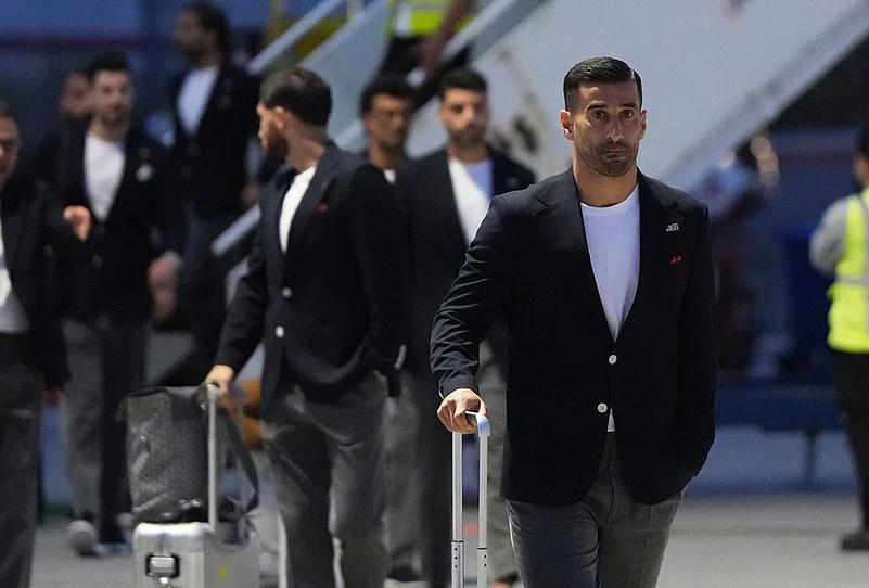 FIFA world cup 2026 Iran soccer players in Mexico for training-Irans Ehsan Hajisafi