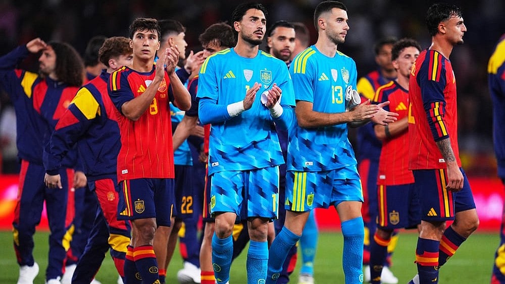 Spain players after an international friendly soccer match against Iraq in A Coruna, Spain. - | Photo: AP/Manu Fernandez