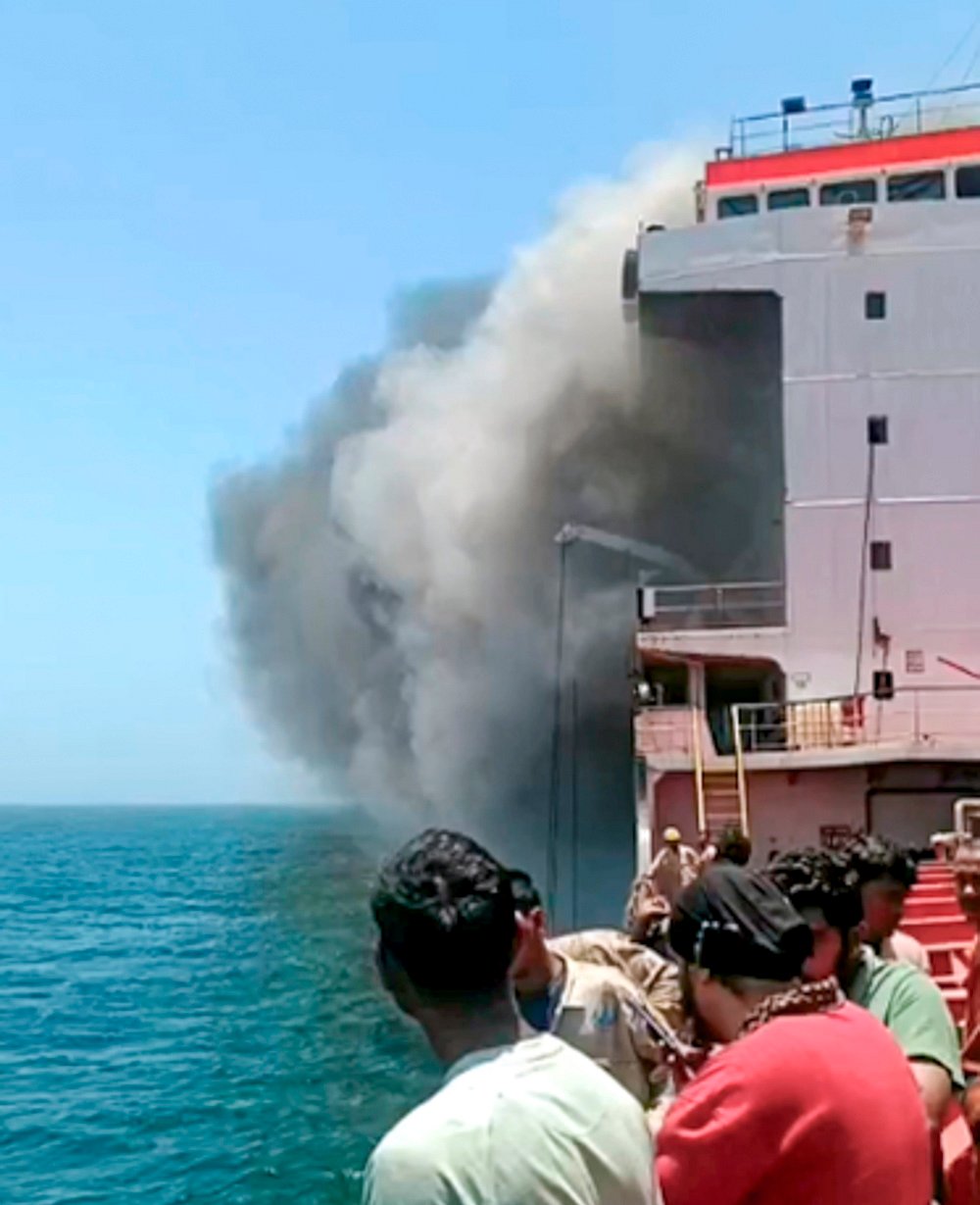 Missile attack on vessel MT Marivex