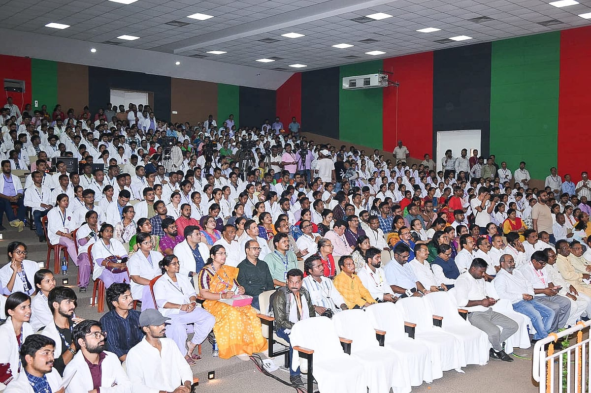 Medical college students at the event