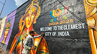 BRICS Agriculture Meeting Begins In Indore To Focus On Food Security And Digital Farming (PTI Photo) : An artist paints a mural on a roadside wall as preparations are underway for the 'BRICS Agriculture Meetings 2026', in Indore, Madhya Pradesh, Monday, June 8, 2026.