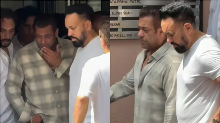 Salman Khan Pays Last Respects to Kumud Rane at Funeral - X