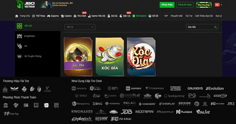 JBO Vietnam website
