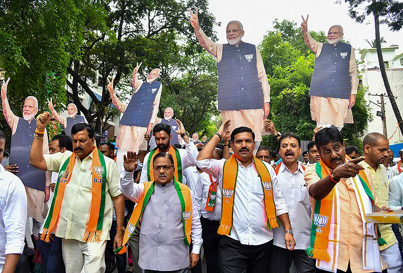 BJP celebrations in Bengaluru