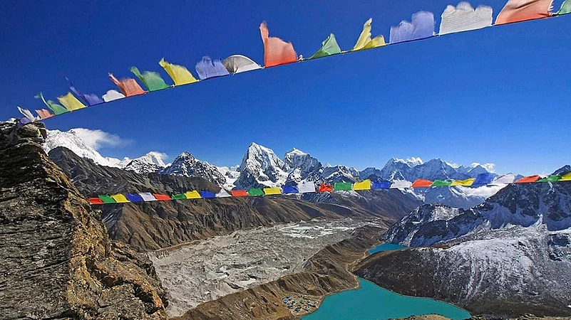Himalayan range in Nepal