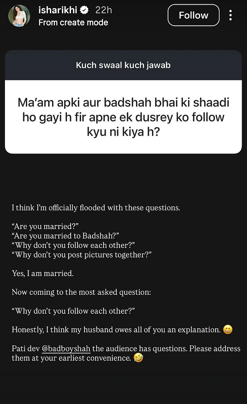 Isha Rikhis post