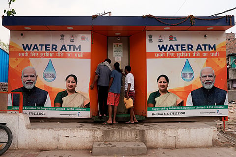 Water ATM in GP Seva Basti in Shalimar Bagh.