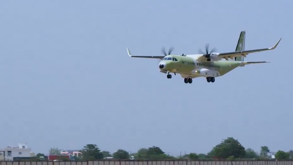 Maiden Test Flight of C295 made in India - Airbus Defence