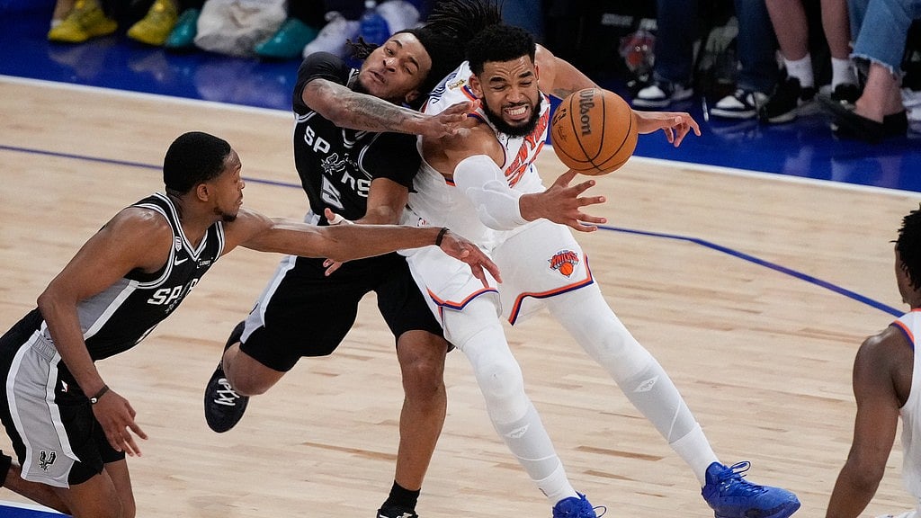 New York came from a 29-point deficit and beat San Antonio by one point to register a thrilling win and take a 3-1 lead at Madison Square Garden on Wednesday, June 10. - AP Photo/Ross D. Franklin