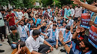 NSUI Members Carry Symbolic Puppets in March Against ECI Functioning, Several Detained Photo: PTI; Representative Image : NSUI Members Carry Symbolic Puppets in March Against ECI Functioning, Several Detained