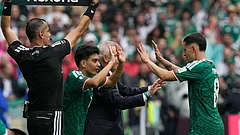 Mexico's Gilberto Mora enters the field to replace Alvaro Fidalgo during the World Cup Group A soccer match between Mexico and South Africa in Mexico City, Thursday, June 11, 2026. - (AP Photo/Fernando Llano)